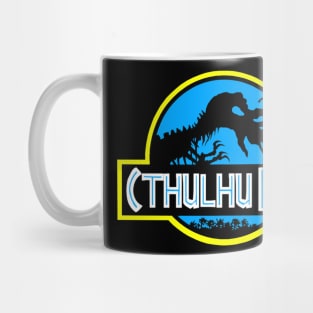 Cthulhu Park - Retro 90s Movie Parody (Blue Variant) Mug